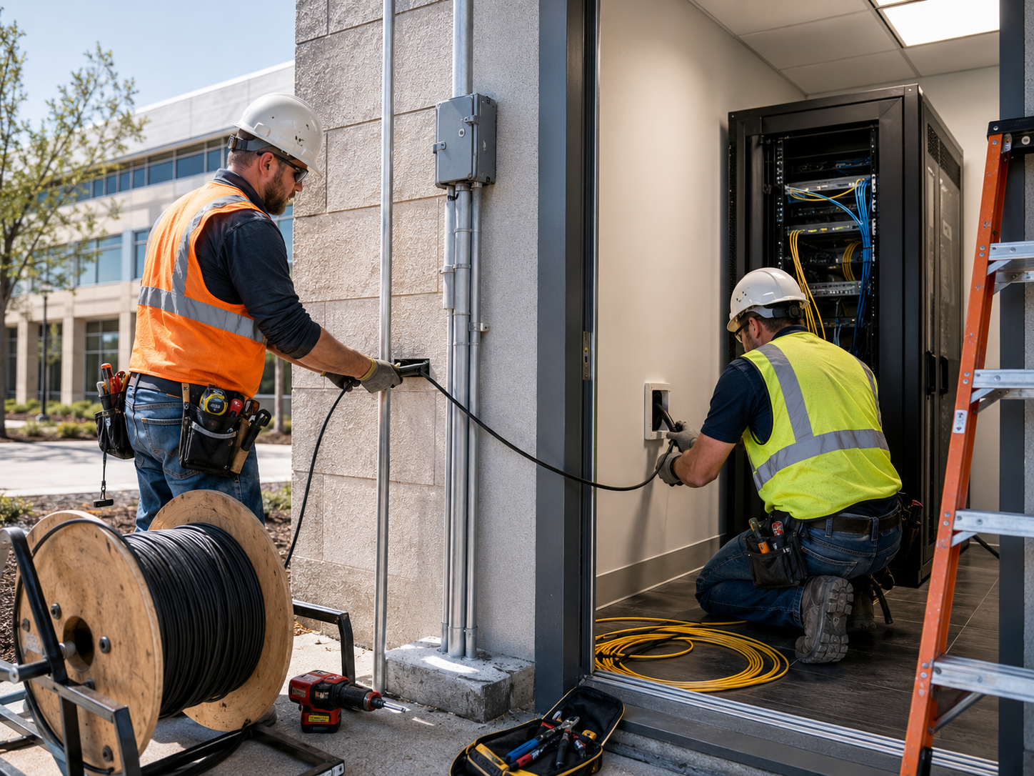 Fiber Optic Cable Installation